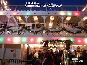 The Lowell Showboat at Christmas via http://deniseonawhim.blogspot.com