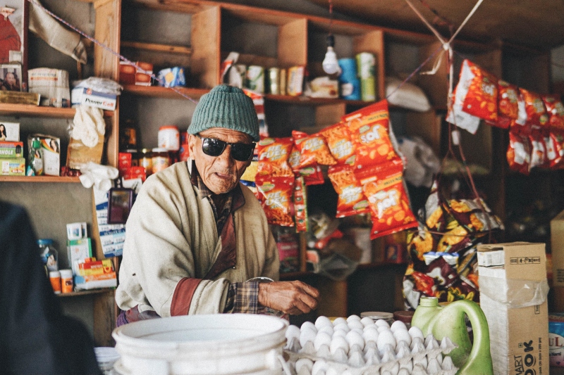 Ladakh old man