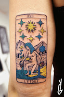 Tattoo Yonni-Gagarine : The Star Colored Tarot Card