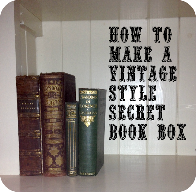Me And My Shadow How To Make A Vintage Style Secret Book