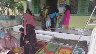 Peran Aktif Sertu Indar Mawan Dampingi Posyandu Di Desa Binaan