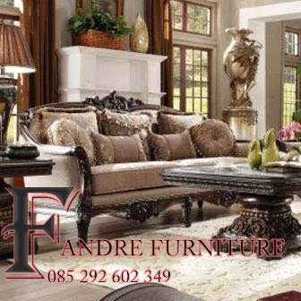 gambar furniture klasik set sofa klasik modern kayu jati jepara warna custom kerajinan tks furniture 085292602349