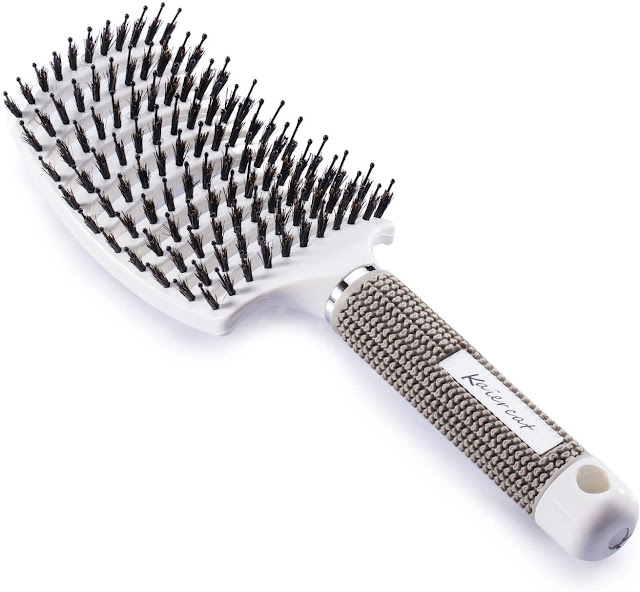 The finest detangling hair brush with natural boar bristles for a healthy shiny head of hair