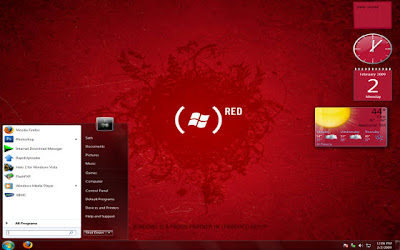 windows 7 red hot color theme
