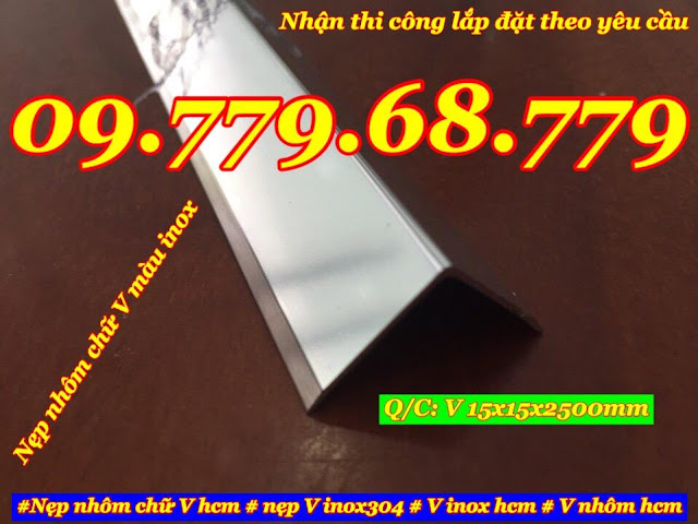 nẹp nhôm chữ v