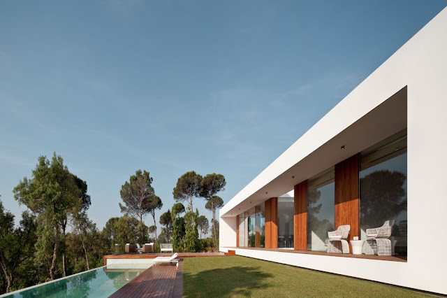 Backyard with swimming pool and terrace