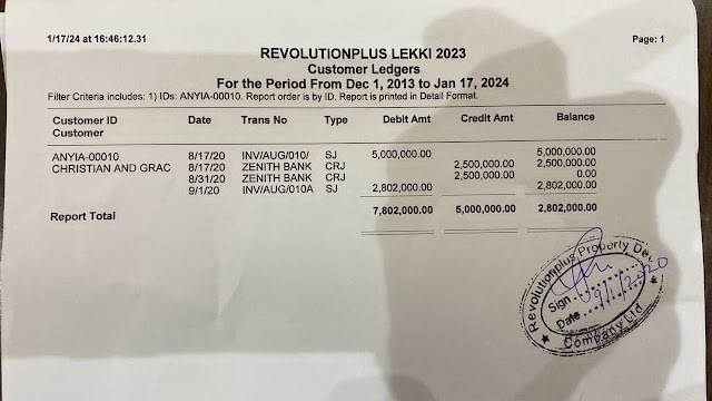 When the authorities in Lagos intervene, RevolutionPlus presents evidence refuting the alleged N40 million land scam.