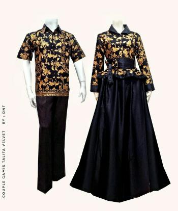 Model Baju Batik Sarimbit Modern Untuk Pasangan Couple 