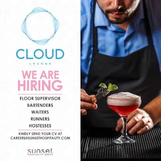 Sunset Hospitality Group Dubai Requirements Floor Managers, Waiters/Waitresses, Bartenders, Hostesse  | Apply Online