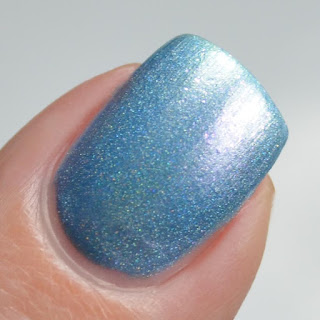 blue holo nail polish