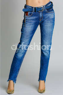  Jeans Sabah Albastri Casual de Zi ieftini