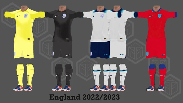 England 2022-2023 Kits For PES 2013