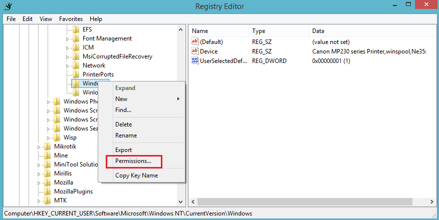 Mengatasi Error Operation could not be completed error 0x00000709