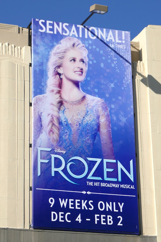 Disney Frozen musical billboard