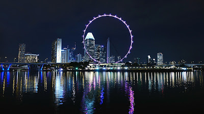 Singapore Ferris Wheel Big Wheel River Skyline