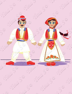 Traditional Croatian Dance dolls