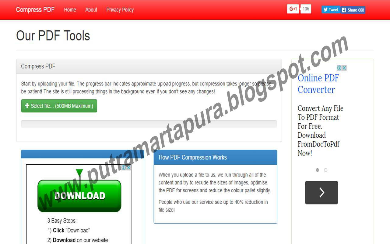 Cara Mengecilkan Size Dokumen Pdf (Compress PDF File) Via 