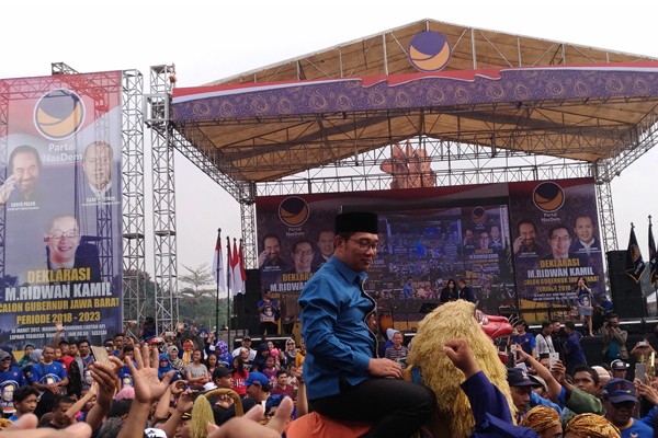 Partai Nasdem Gelar Deklarasi Dukung Pencalonan Ridwan Kamil untuk Pilgub Jawa Barat