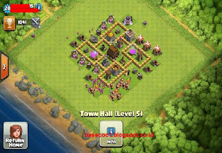 Kumpulan Gambar Base COC TH 5 Terbaik Terbaru