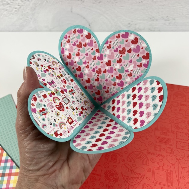 Valentine's Day Heart Shaped Pop-Up Mini Album Piece