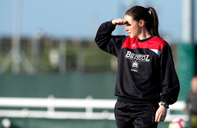 Lauren Smith, the manager of Bristol City Women, claims she was instructed to observe the men's squad from 'in the kitchen.'