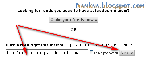 Create feedburner atom for blogspot - Cách đăng ký và sử dụng FeedBurner atom cho Blogspot 