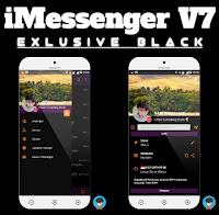 BBM iMessenger V7 Series Exclusive Black V3.0.1.25 Apk