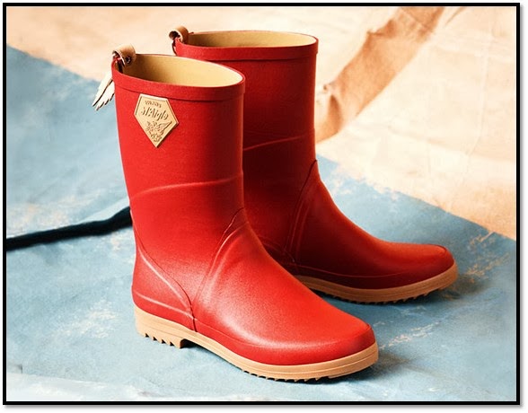 Bottes de pluie rouge anniversaire 160 ans Aigle