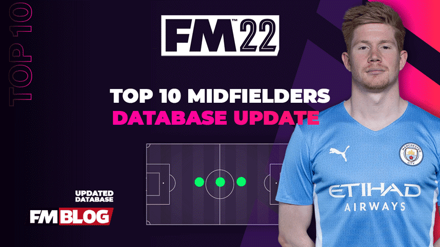 Top 10 Midfielders on Football Manager 2022 Database Update