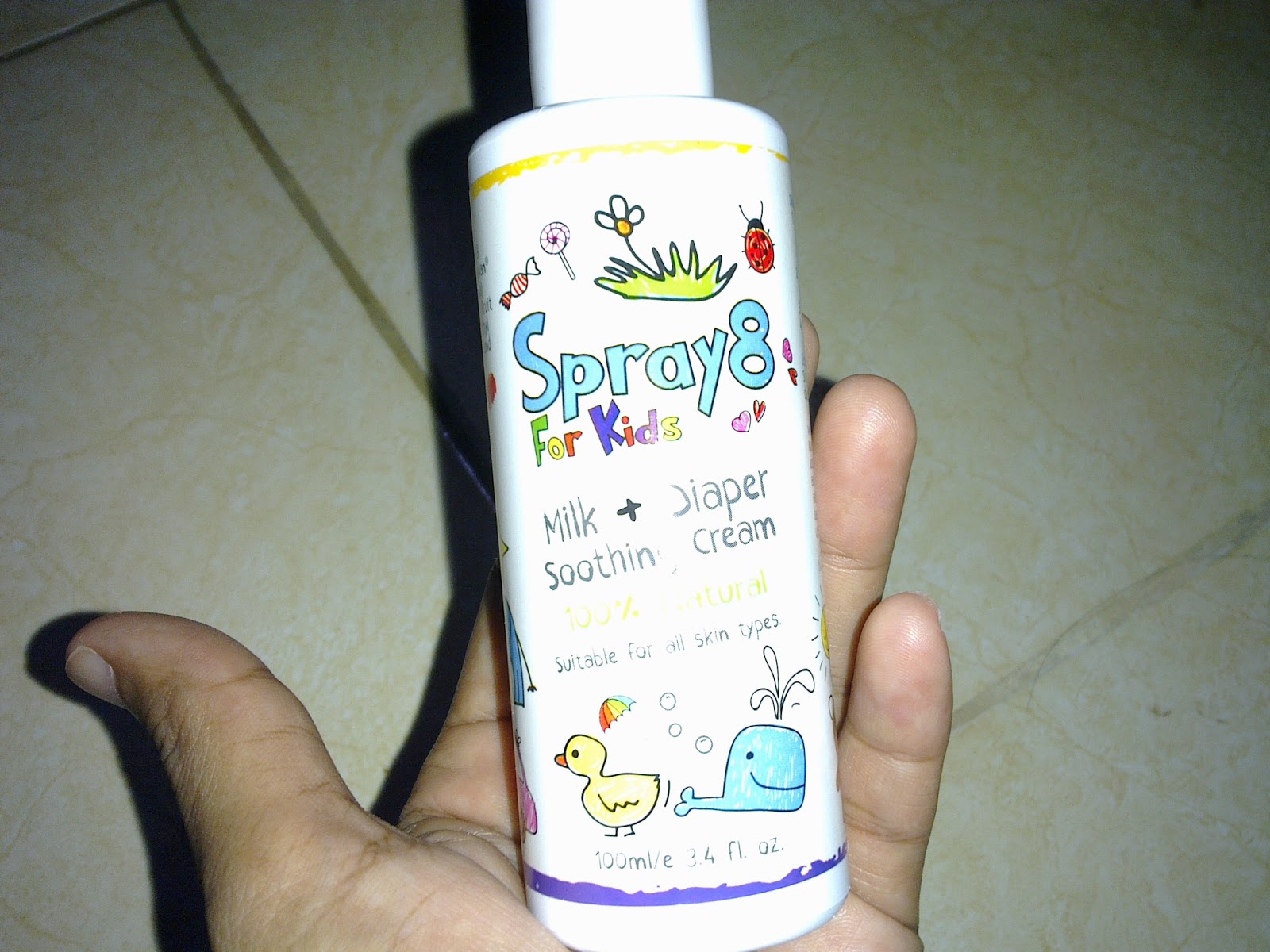 Spray 8 For Kids ( Milk + Diaper Soothing Cream)  Krim 