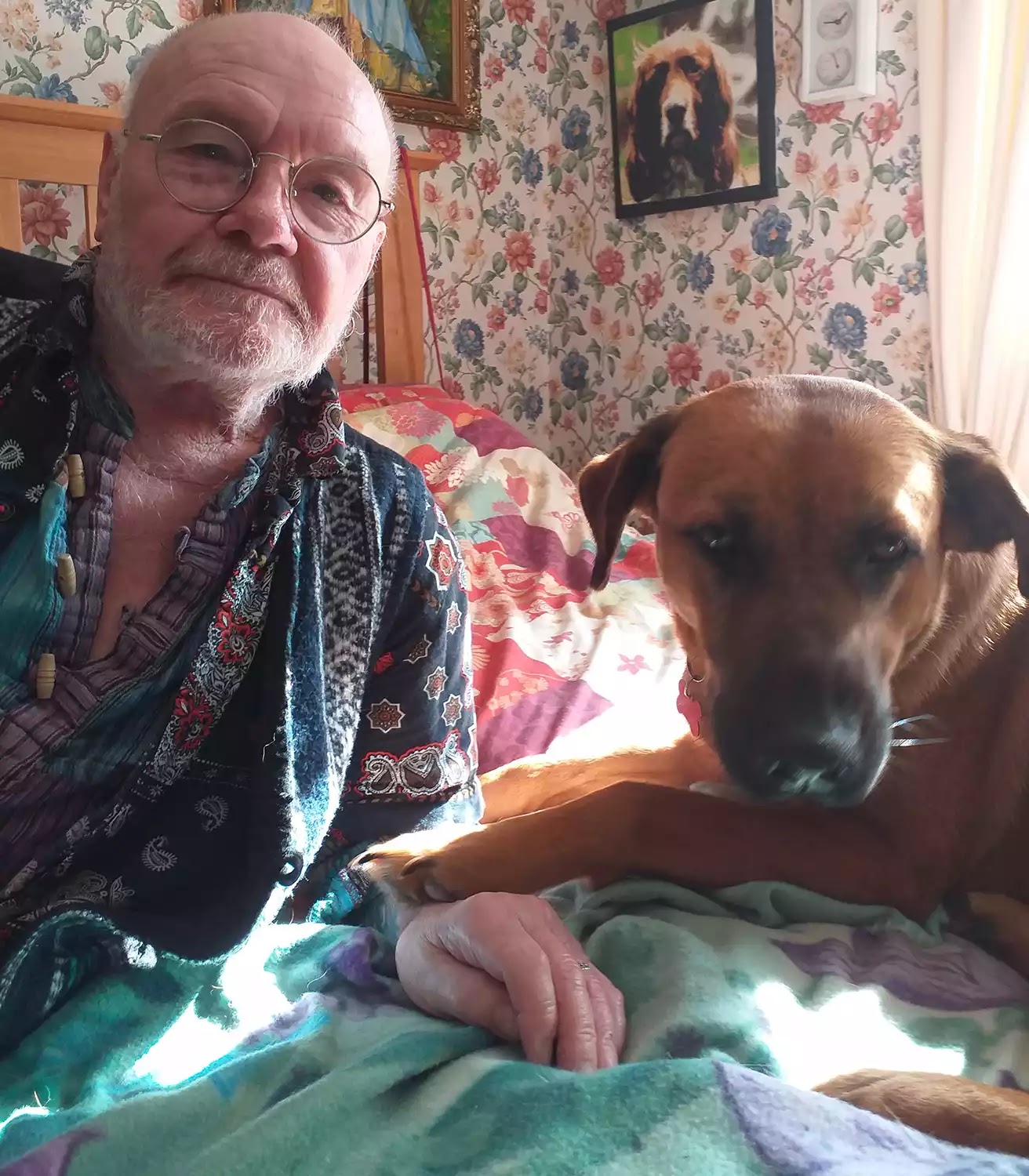Peter Bradley and his dog Ruby
