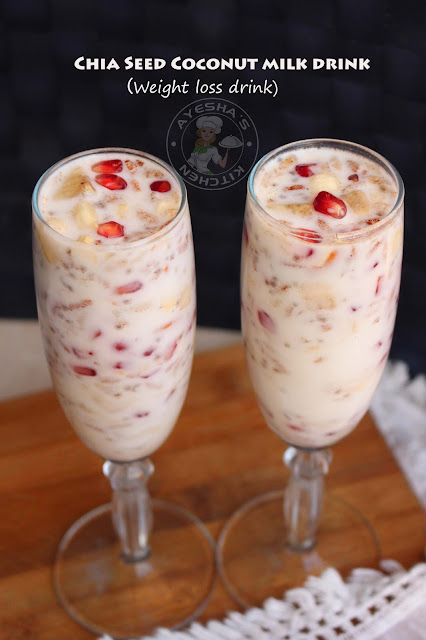 weight loss drinks healthy drink recipes chia seeds drinks coconut milk recipes summer drinks welcome drinks banana milkshake pomegranate juice ayeshas kitchen recipes