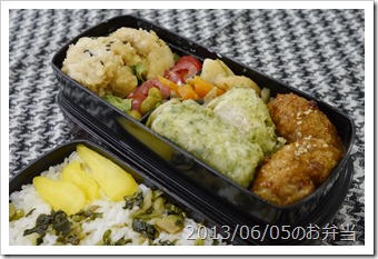 すき焼き崩れの肉じゃが弁当(2013/06/05)