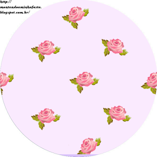 Shabby Chic in Lilac and Pink Toppers or Free Printable Candy Bar Labels.