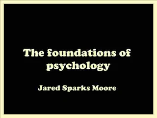 The foundations of psycholog
