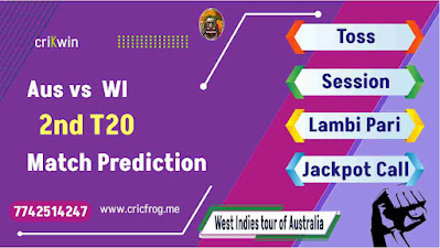 Aus vs WI 2nd T20 Match Prediction - Cricdiction