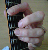 A power chord, guitar power chord, A5