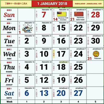 Kalendar Kuda 2018 Malaysia