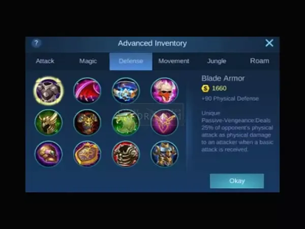 Blade Armor Mobile Legends