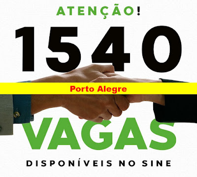 Sine Municipal oferece 1540 vagas em Porto Alegre