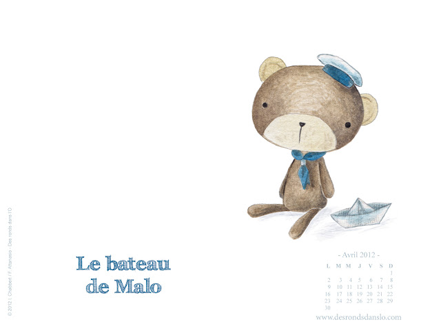 Fond d'écran avril 2012 n°3 - Le bateau de Malo d'Ingrid Chabbert et Fabiana Attanasio, en librairie le 19 avril 2012 (1600x1200)