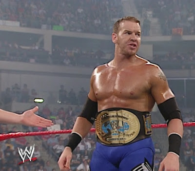 WWE Unforgiven 2003 - Christian prepares to defend the Intercontinental Championship against Rob Van Dam and Chris Jericho