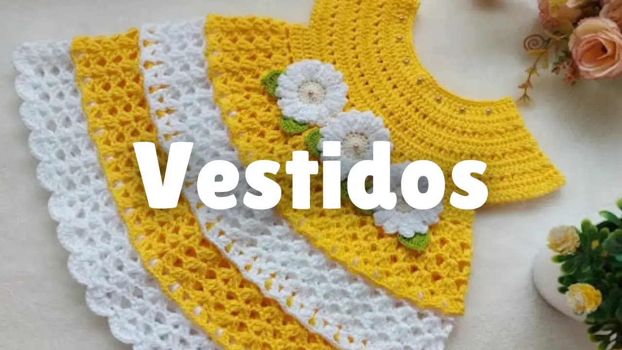 20 Vestidos bebé a crochet para morirse de ternura 😍