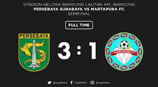 Persebaya Surabaya vs Martapura FC 3-1 