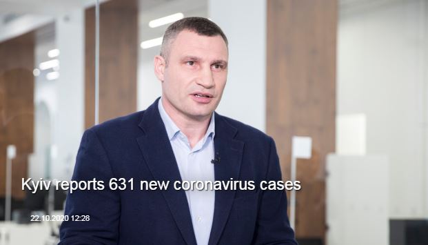 Kyiv reports 631 new coronavirus cases