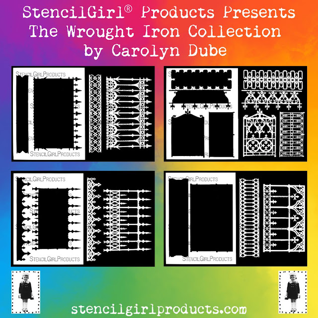 New Stencil Collection- Overlapping Shapes! - Carolyn Dube