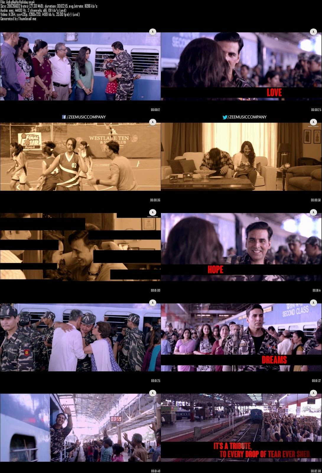 Mediafire Resumable Download Link For Video Song Ahsq Na Ho - Holiday (2014)