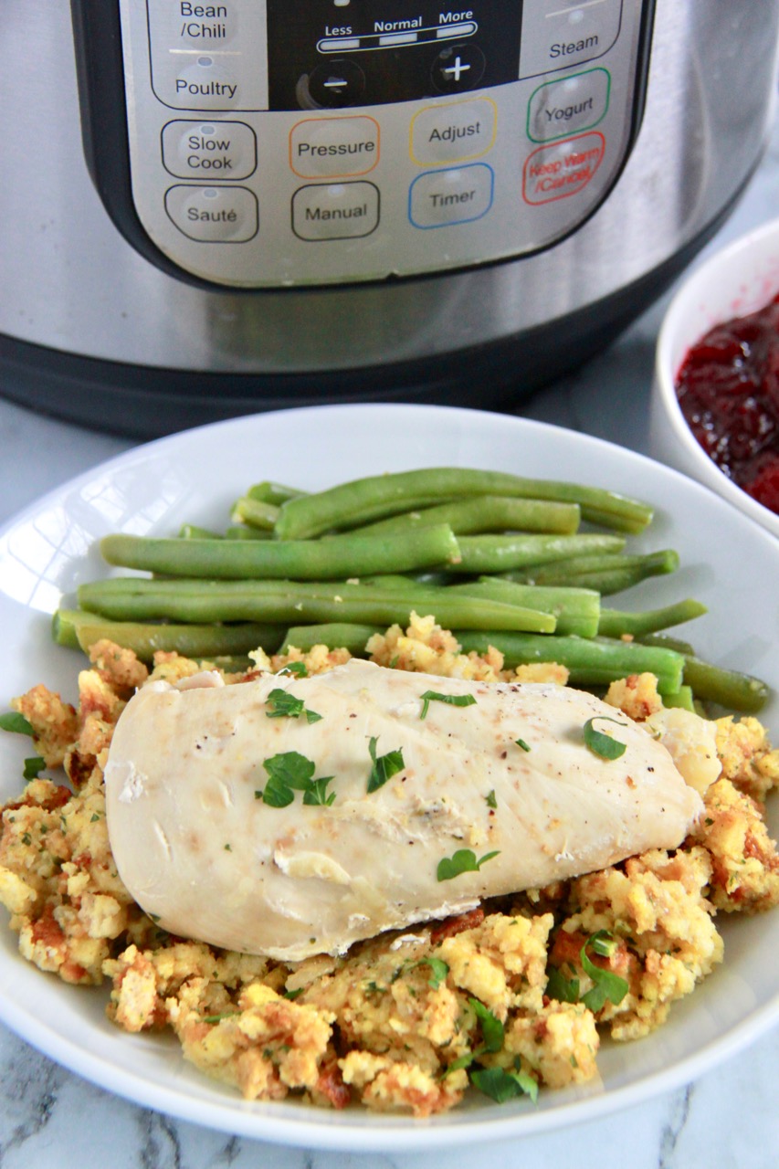 Chicken and Stuffing. Easy Instant Pot Recipe