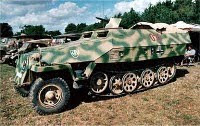 German ww2 troop carrier half track car