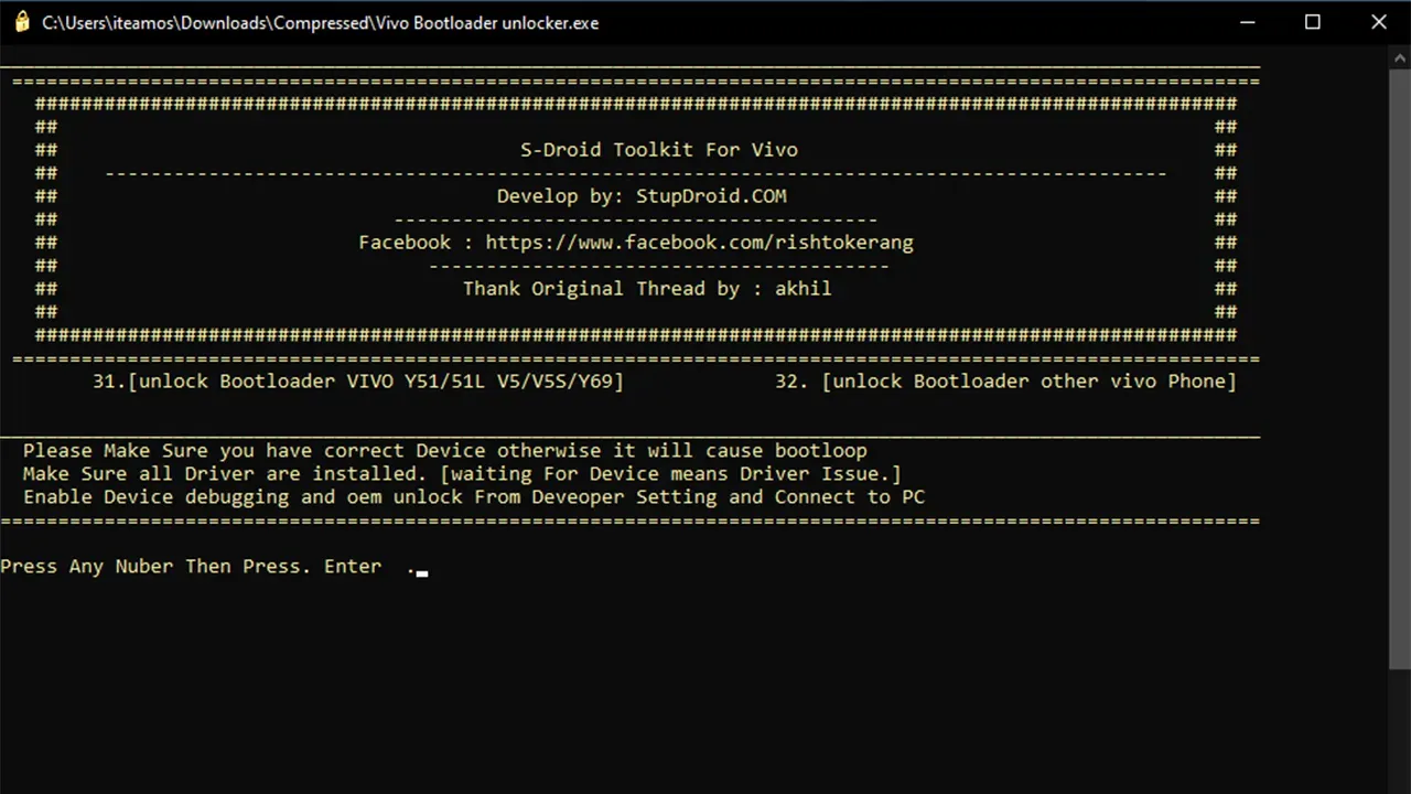 Vivo bootloader unlocker